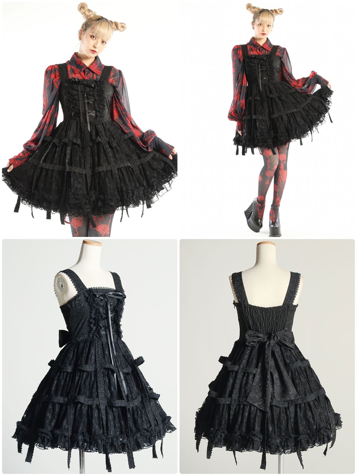 h.NAOTO 》Rose Bird Cage Dress CNF34-O067 | TyC h.NAOTO 》Rose Bird Cage Dress CNF34-O067 | TyC