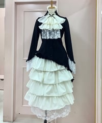 星箱ワークス 四つ葉のクローバー ワンピース ブラック 星箱Works》四つ葉のクローバーワンピース ＜ブラック