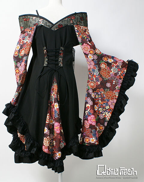 QutieFrash オフショルダー 羽織 Qutie Frash オフショルダー着物ボレロ キューティーフラッシュ