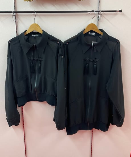 《Deorart》[ 透け感シアー ]　肩スリット ２ＷＡＹ シアージャケット　DRT2877