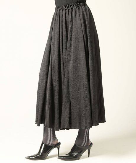 《h.NAOTO》Snake Scale Flared Skirt　CNF33-S064