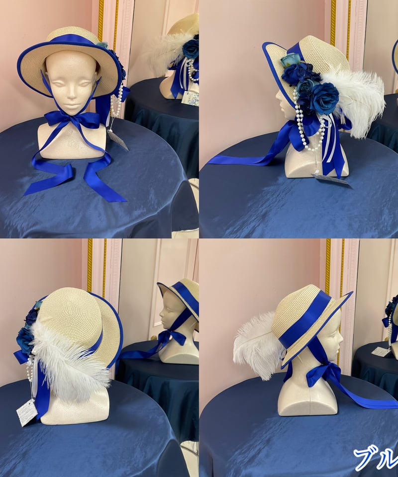 トリプルフォーチュン Triple fortune ゴシック 麦わら帽子 羽薔薇 トリプルフォーチュン Triple fortune ゴシック 麦わら帽子 羽薔薇