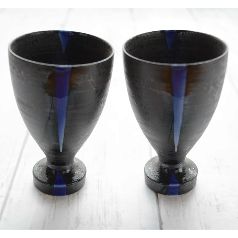 流星藍 乾杯カップ（2器セット）【梶貞製陶所】 | 有田焼専門店 徳商会