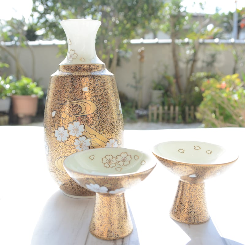 蒔絵桜3器【ヤマダイ】 | 有田焼専門店 徳商会