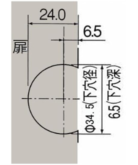 kyowa製HG613-5刻印の代替丁番
