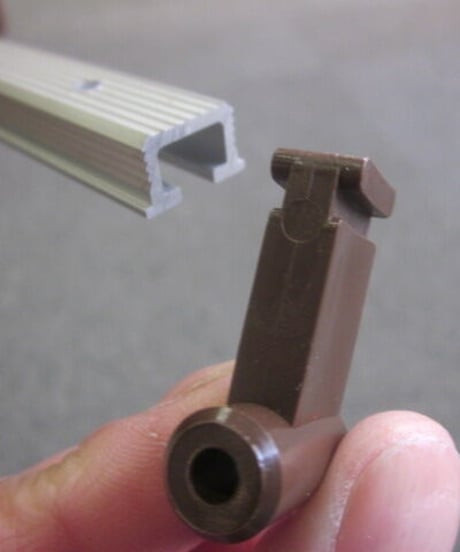 (長さ180cm)吊り扉用羽無し部品専用シングルレール