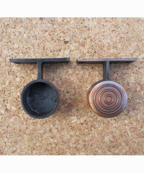 洋服たんすパイプ吊り受け金具(首短)・送料無料