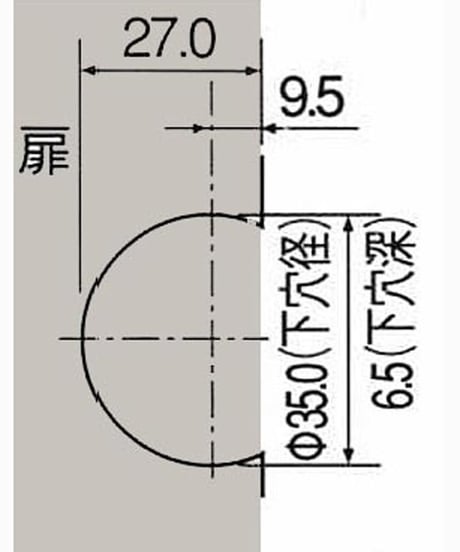 送料全国一律200円! 復刻　K刻印丁番金具20-20 ゴールド色(日本製)