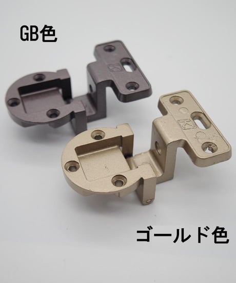 送料全国一律200円! 復刻　K刻印丁番金具16-15 ゴールド色(日本製)