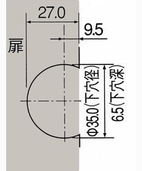 DC COLDEA刻印の代替丁番