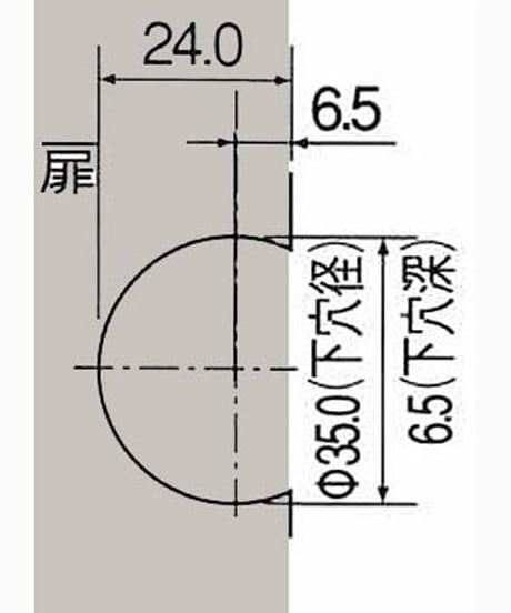 送料全国一律200円! 復刻　K刻印丁番金具20-15 旧サイズ ゴールド色(日本製)