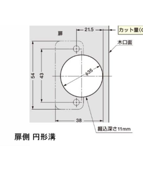 14mmカブセ 代替丁番セット