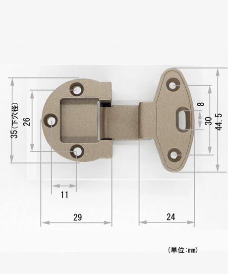 RABBIT代替丁番 20-15 仙徳色 旧サイズ 送料全国一律200円!