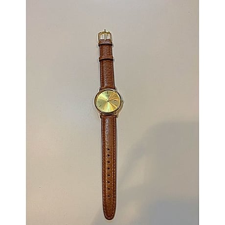 SEIKO金色茶ベルト時計