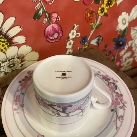 FINE BONE CHINA NIKKO コーヒーカップ梅