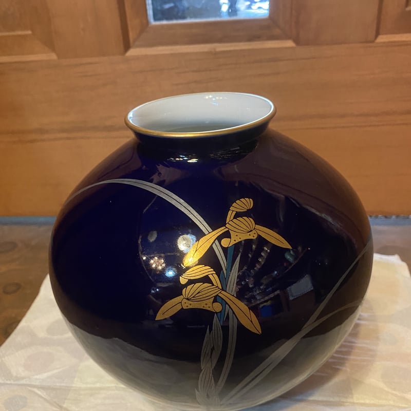 香蘭社 花瓶 藍色 香蘭社 花瓶 藍色 花瓶1|有田焼の老舗-香蘭社