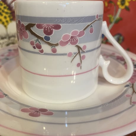 FINE BONE CHINA NIKKO コーヒーカップ梅