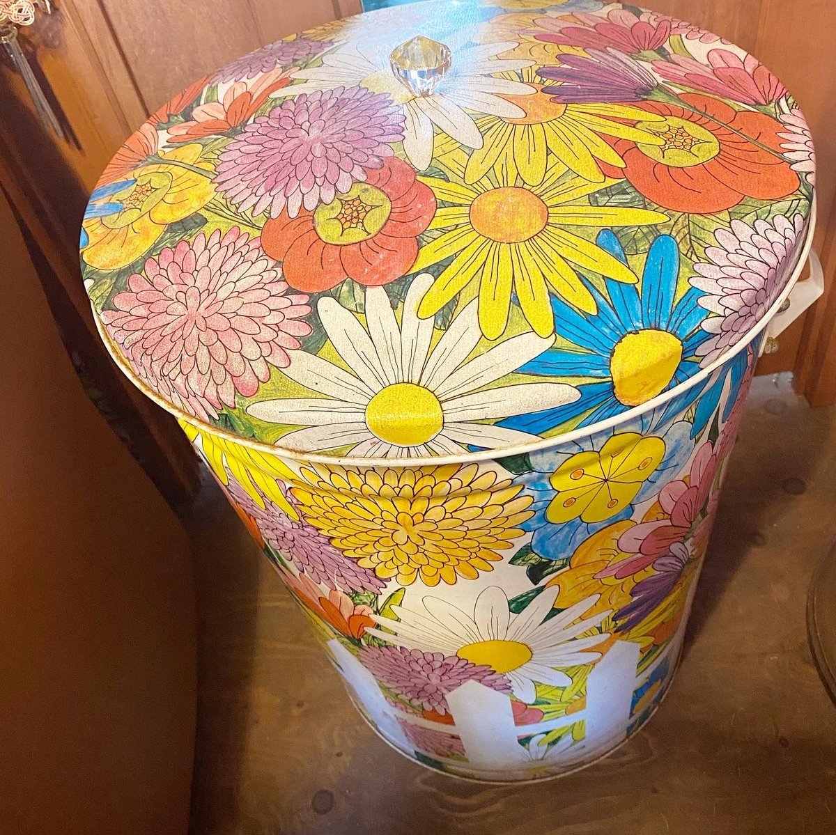 アンティークかわいい花柄のゴミ箱 花柄のかわいいゴミ箱 | PORTA CARINA SALON