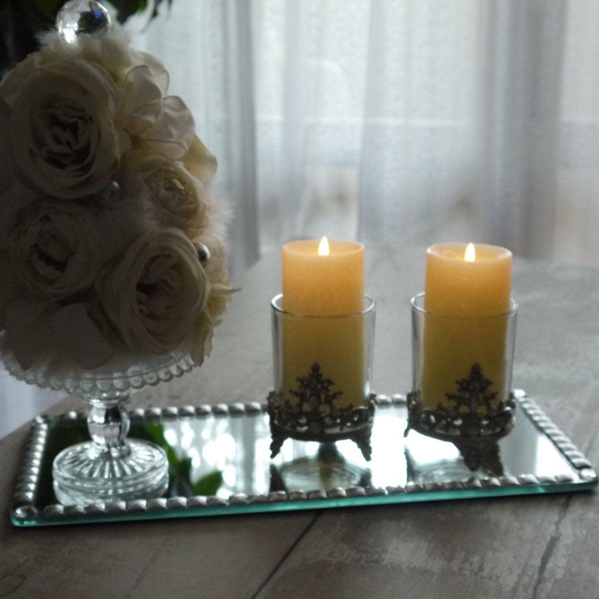 ピューターグラス キャンドルホルダー | BIJOU FLOWER