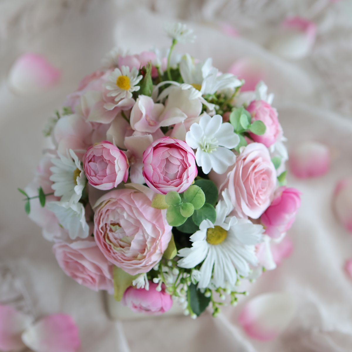 結婚式　テーブル装花【造花】ラナンキュラス 結婚式 テーブル装花【造花】ラナンキュラス