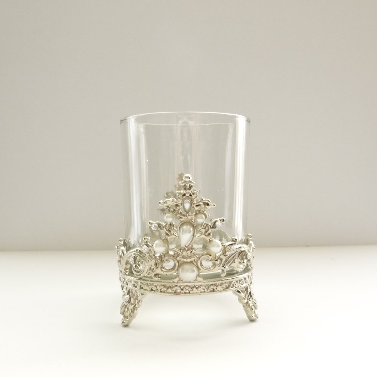 ピューターグラス キャンドルホルダー | BIJOU FLOWER