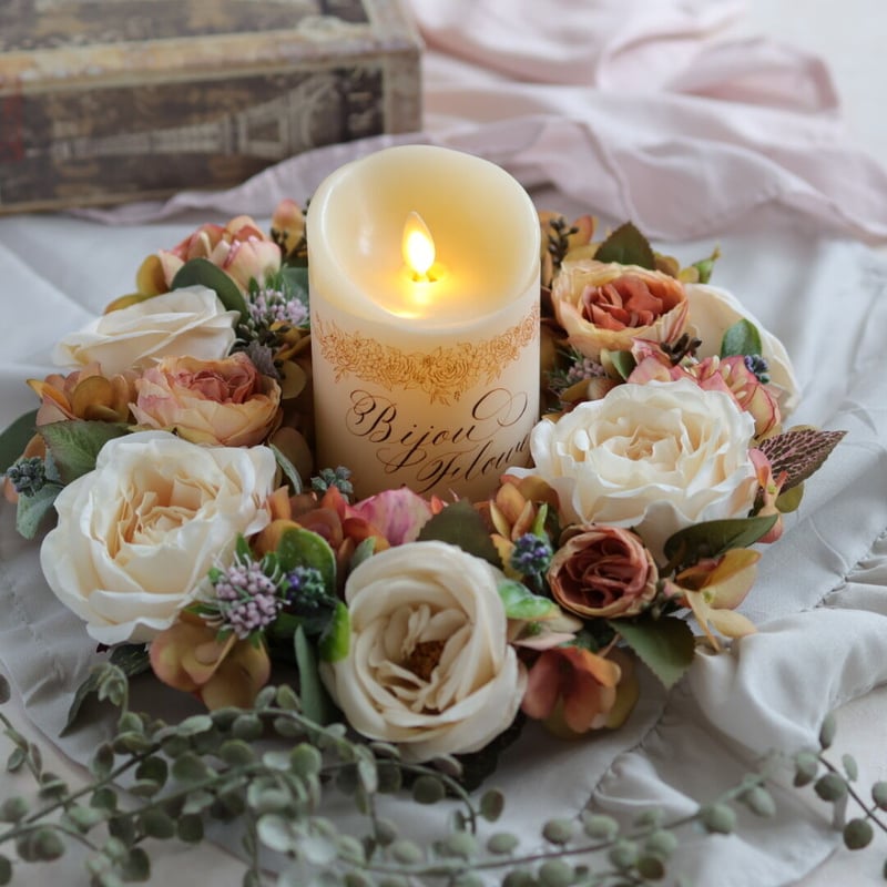 ◯専用ページです◯アーティフィシャルフラワーリース クラシックピンクリース アーティフィシャルフラワー ナチュラル