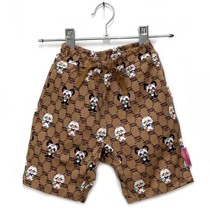 CFIERCE カラフル動物柄ショートパンツ 712531-1 いろいろ総柄ショートパンツ (110cm) チャ | MuumiiRita