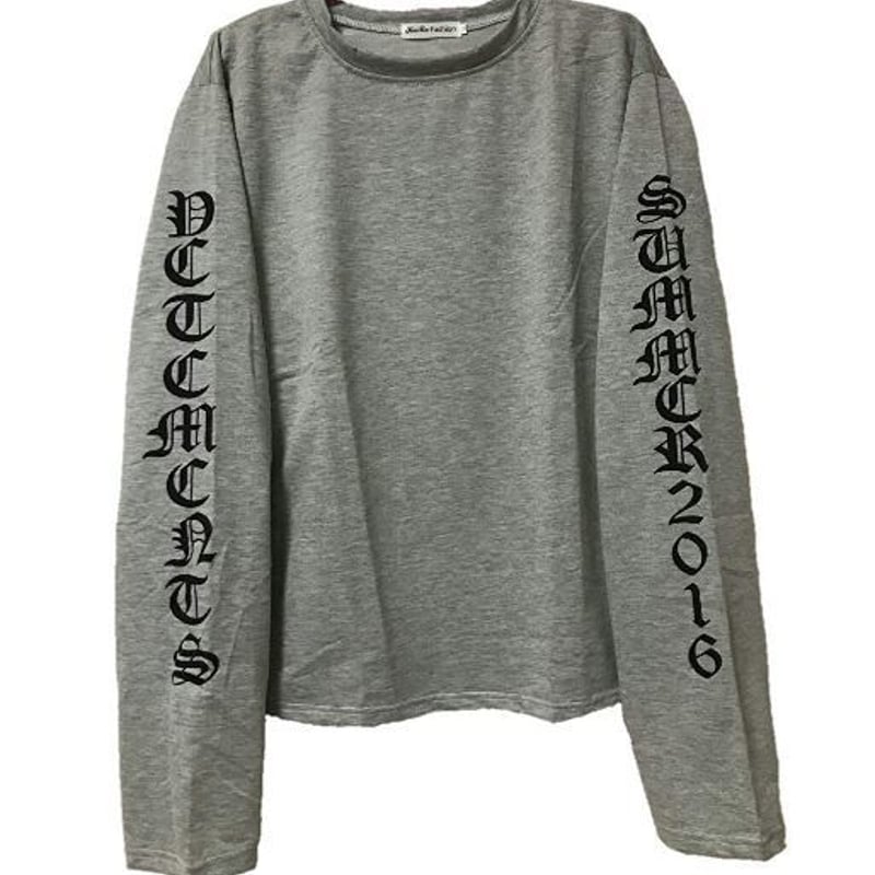 袖ロゴ ロンT 3代目 JSB 登坂広臣着用 男女兼用 BTS 格好いい 袖ロゴ ロンT 3代目 JSB 登坂広臣着用 男女兼用 BTS 格好いい