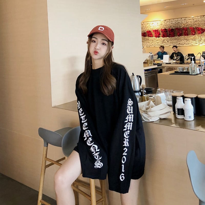 登坂広臣着用 19SS Celine ボーダーロングTシャツ ロンT 袖ロゴ#ロンT#3