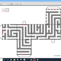 立方体_三次元迷路_展開図_No01