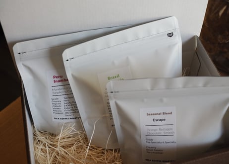 SILKのコーヒーギフト100g×３袋セット箱入り