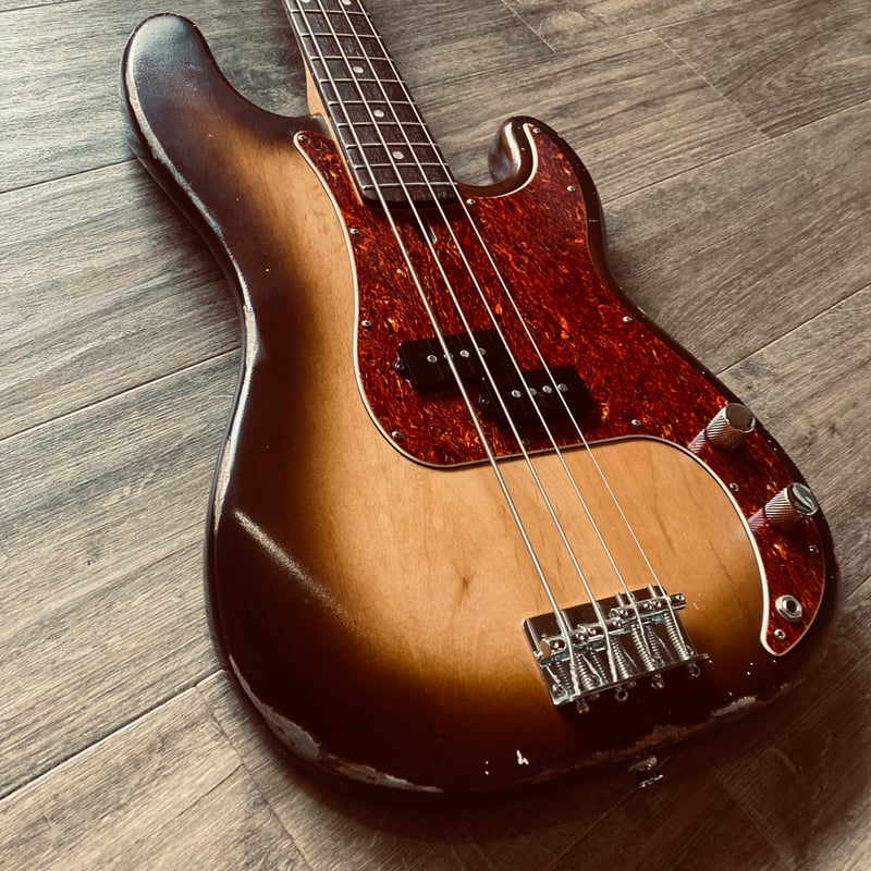 都 MPB-4R brown burst | Miyako custom bass guitar