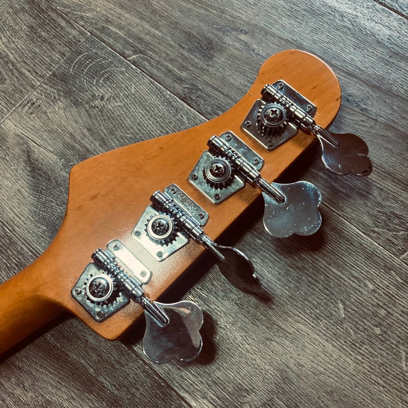 都 MJB-4R blue metallic | Miyako custom bass guitar
