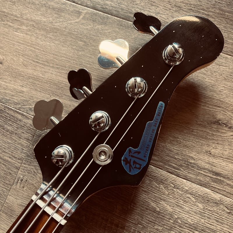 都 MJB-4R black | Miyako custom bass guitar
