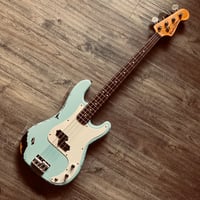都 MJB-4R blue metallic | Miyako custom bass guitar