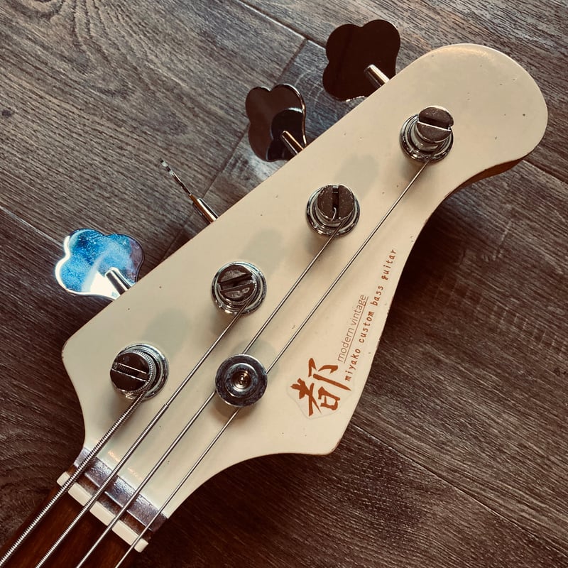 都 MJH-4R ivory multi layer | Miyako custom bass
