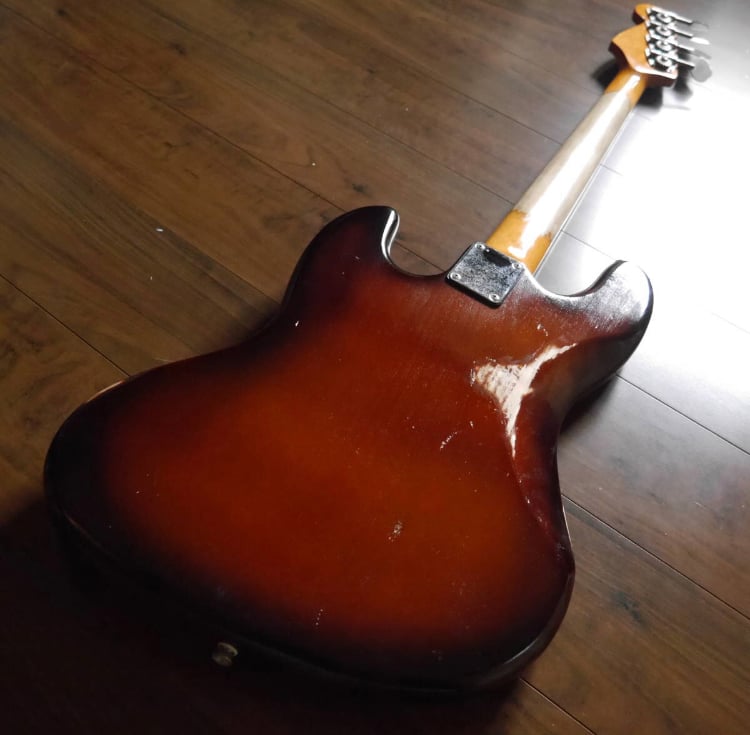 G34☆中古再生品 都 MJB-R | ミヤコカスタムベースギター