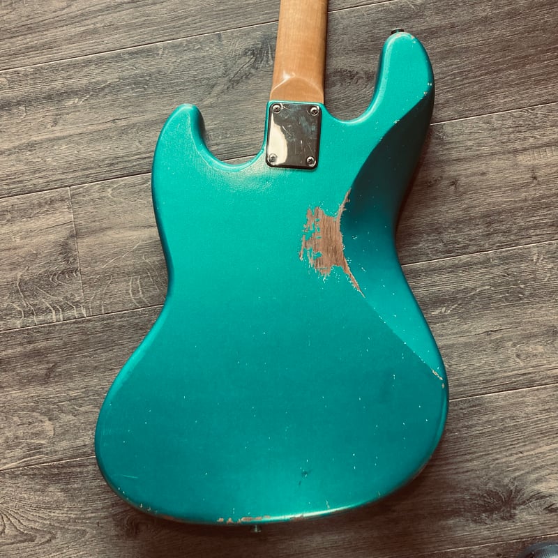 都 MIYAKO CUSTOM BASS GUITAR MJB-4R 都 MJB-4R green metallic | Miyako custom bass gu