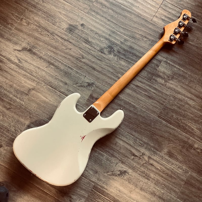 都 MJH-4R ivory multi layer | Miyako custom bass