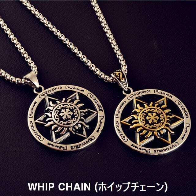 六芒星 ネックレス 金属アレルギー対応 ゴールド&ブラック シルバー