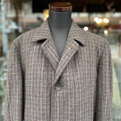 60'S CURLEE CLOTHES TWEED BALMACAAN COAT［16884］