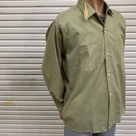 60-70s OPEN COLLAR SHIRT［19228］