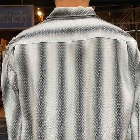 60s OMBLE STLIPE BOX SHIRT [19678]