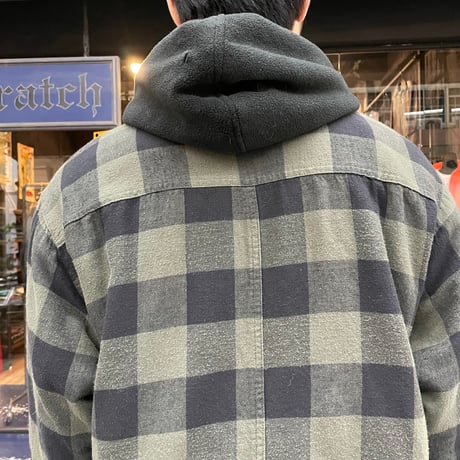 BLOCK CHECK HOODIE JACKET [19703]