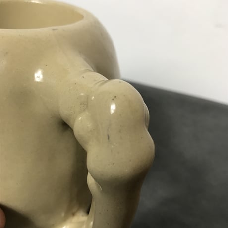 OLD CERAMIC SKULL MUG［11665］