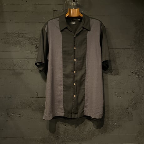 SWITCHING LINEN×RAYON S/S SHIRT［15836］