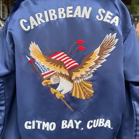 80s US.NAVY USS.GUAM ツアージャケット スーベニア