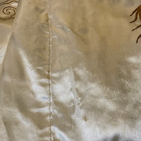 50s ENBROIDERED KIMONO ROBE [19399]