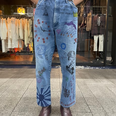 Original Painted Denim Pants [19745]