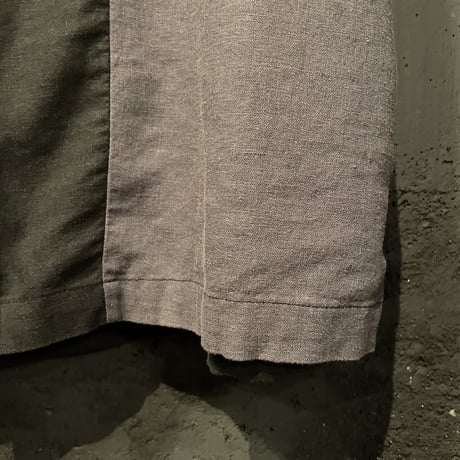 SWITCHING LINEN×RAYON S/S SHIRT［15836］